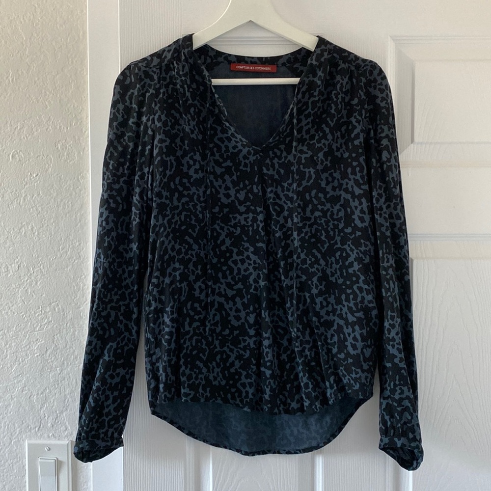 Blouse - Comptoir des cotonniers - bleu & black - size 36